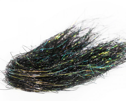 Fine 3D Tinsel Hair, Black Peacock / 96